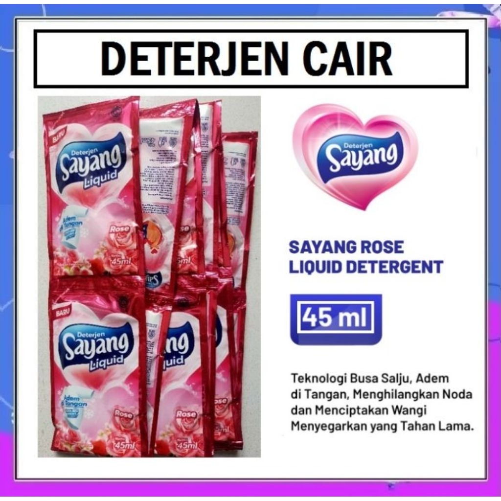 Detergen sayang Liquid 45ml / 12sachet