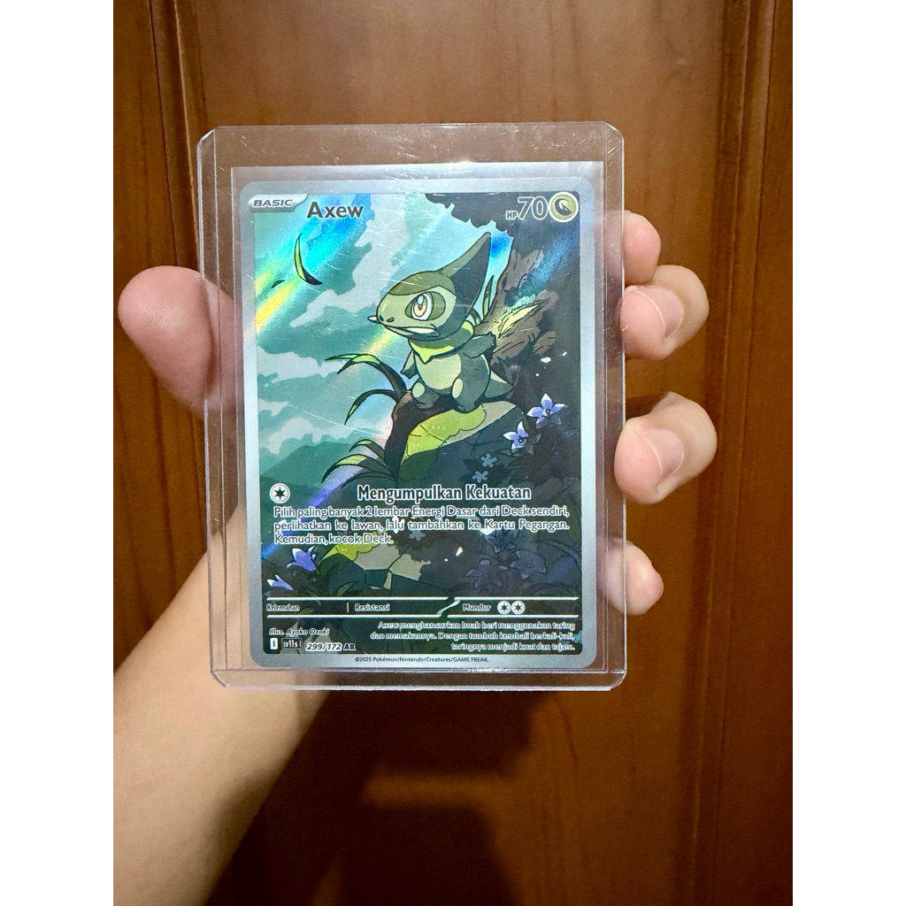 Axew AR - Kartu TCG Pokemon Indonesia Pack Hitam Putih