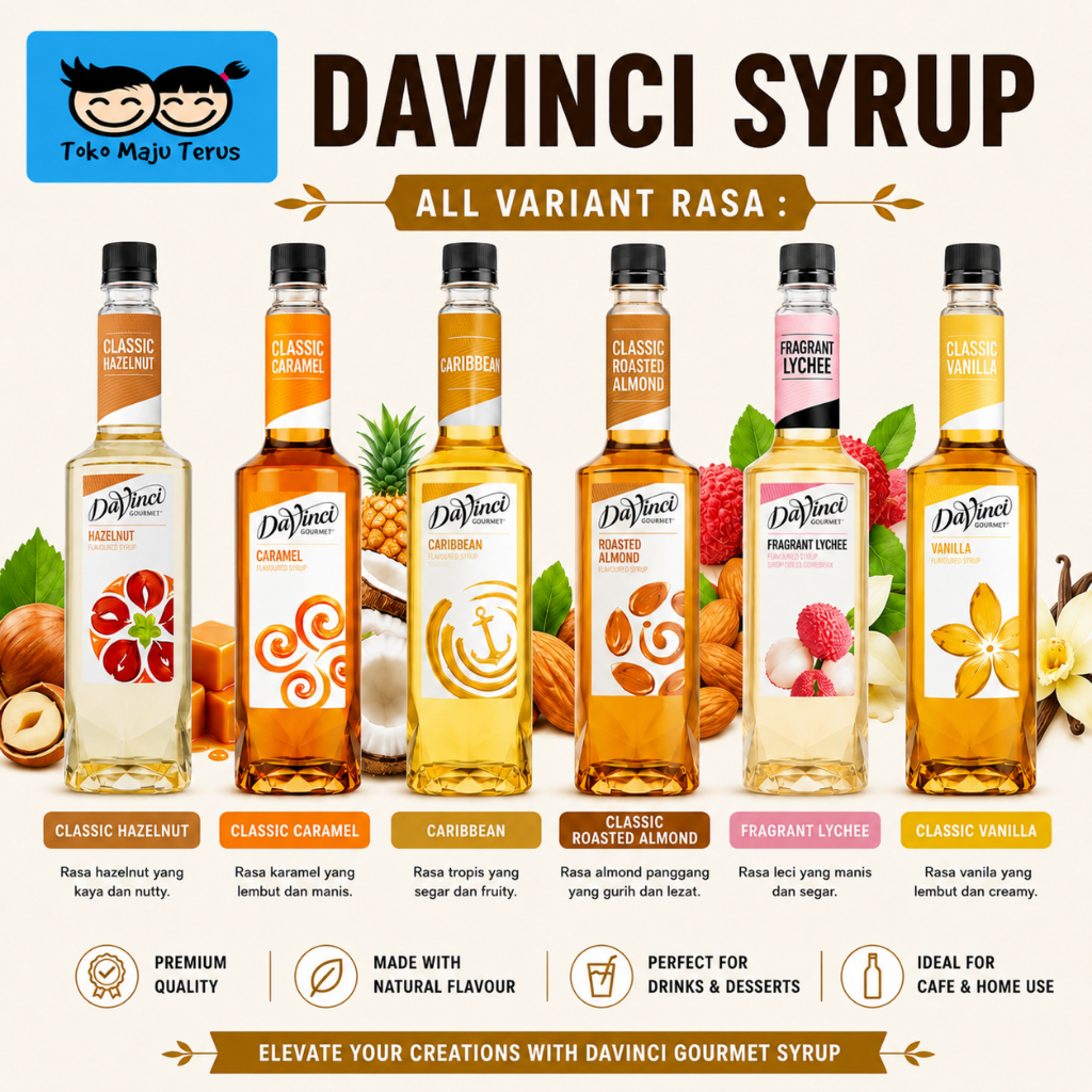 Davinci Syrup all Variants - Sirup Davinci Gourmet