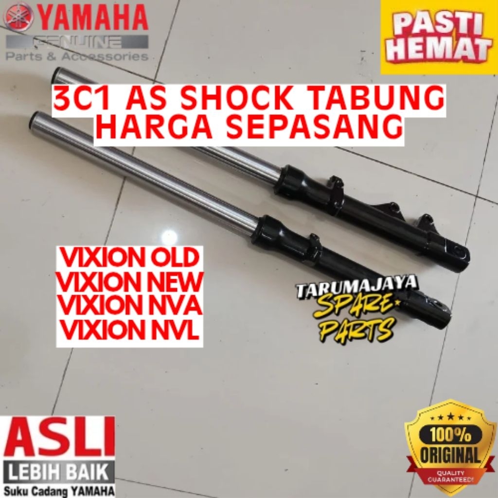 AS SHOCK TABUNG HARGA SEPASANG ORIGINAL YAMAHA KODE 3C1, AS SHOCK TABUNG VIXION OLD, AS SHOCK TABUNG