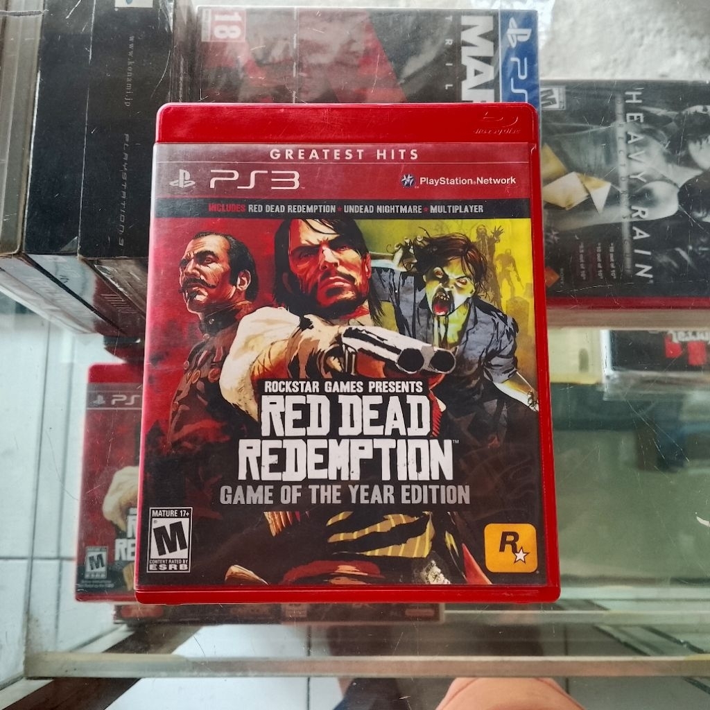 BD Kaset PS3 Red Dead Redemption Game Of The Year Edition GOTY Undead Nightmare Greatest Hits