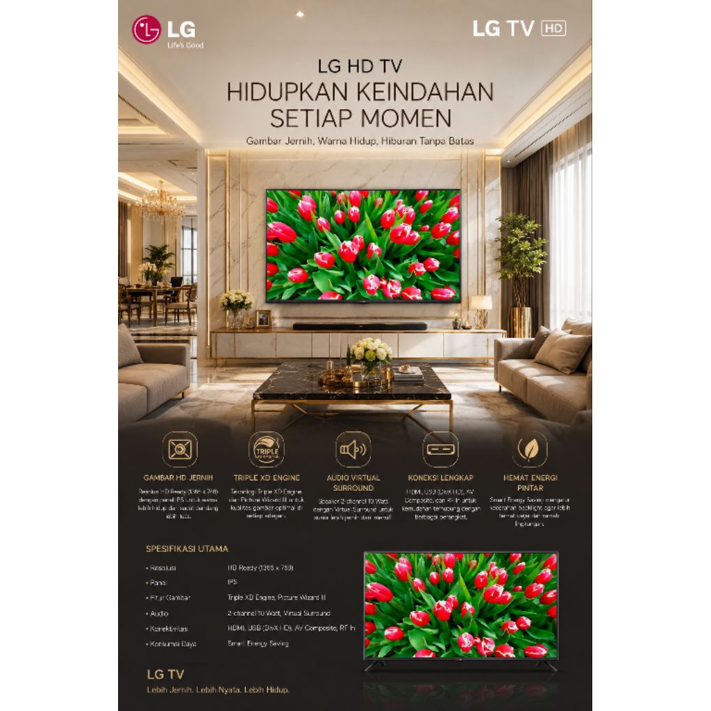 televisi LG 32LB550 digital