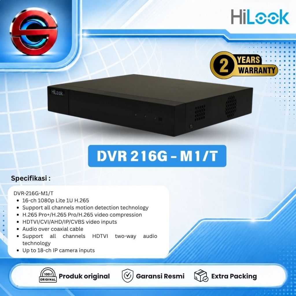 HILOOK DVR-216G-M1/T DVR Hilook 16 Channel Support Audio
