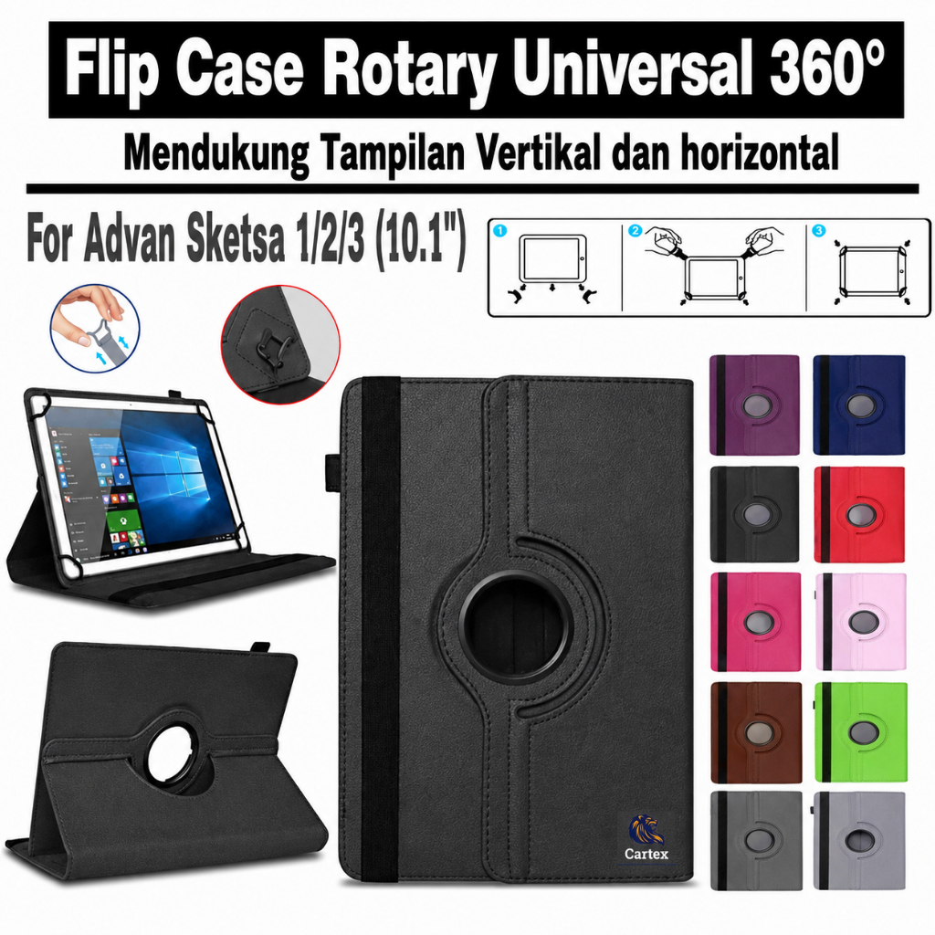 Case Rotary Universal Advan Sketsa 1 /2 /3 /10.1"inch / casing advan Sketsa / casing advan Sketsa 2 