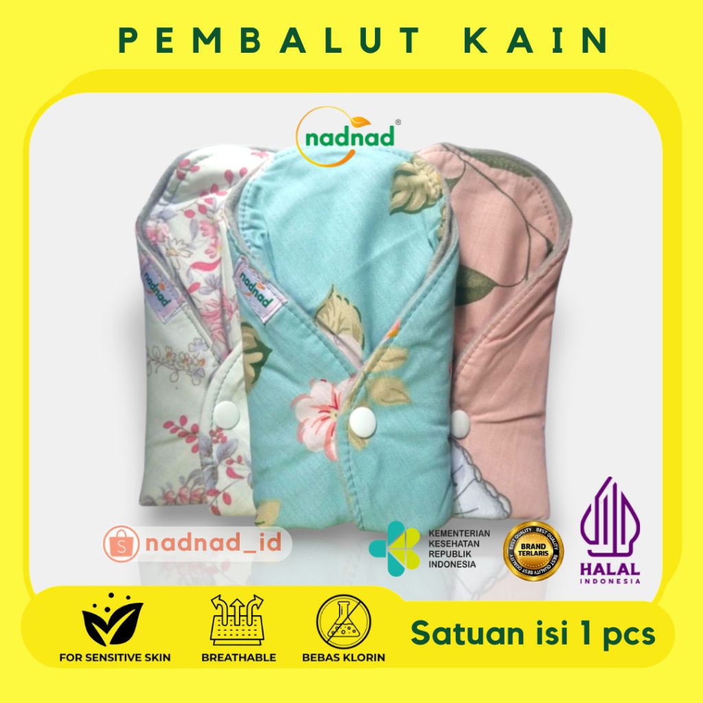 SATUAN Menspad Nadnad Pembalut Kain Cuci Ulang waterproof soptek anti bocor