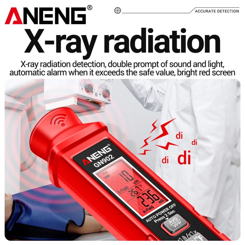 aalat deteksi radiasi listrk Digital Detektor Radiasi Elektromagnetik Electromagnetic Tester