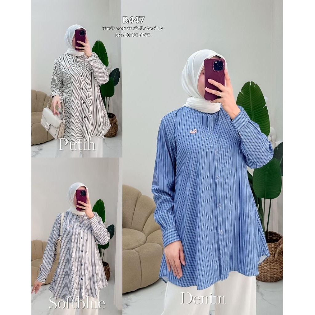 Ribyka R447 Tunik Marbella Printing