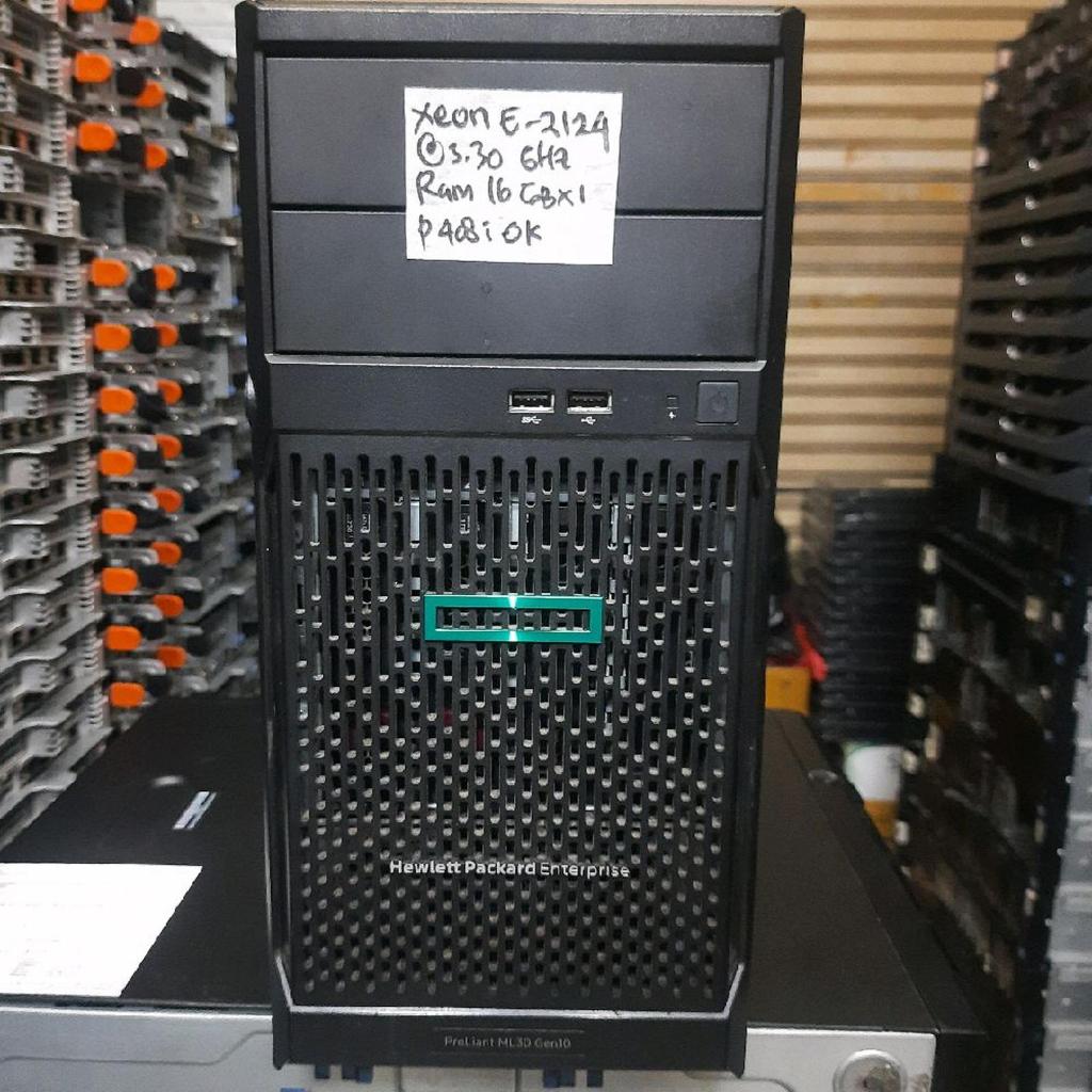 SERVER HPE ML30 Gen10 XEON E2124 RAM 16 GB SSD SAMSUNG 480GB X 2 ( BERGARANSI )