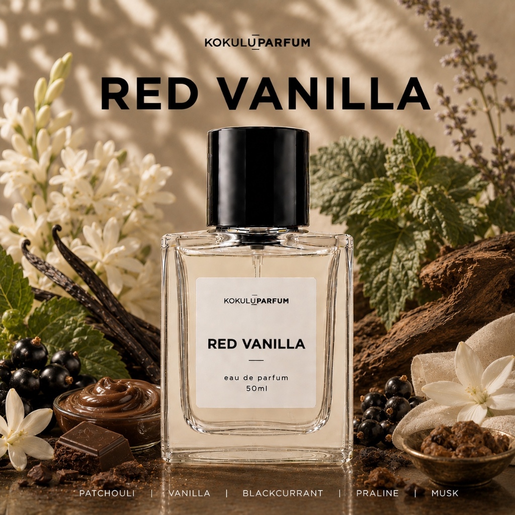 Kokulu Perfume Red Vanilla Sweet Eau De Perfume - Parfum Wanita
