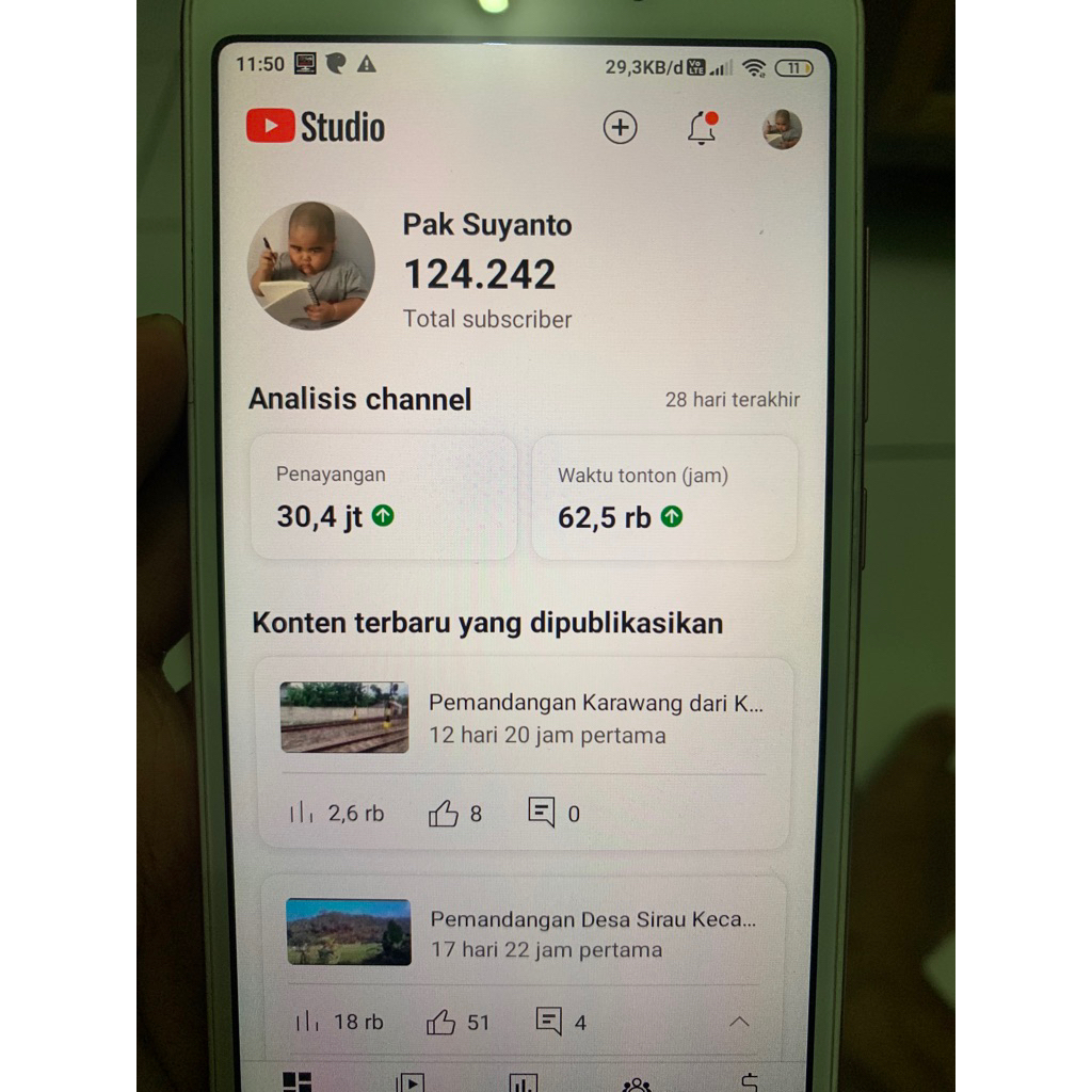 Channel YouTube 120K Subscriber