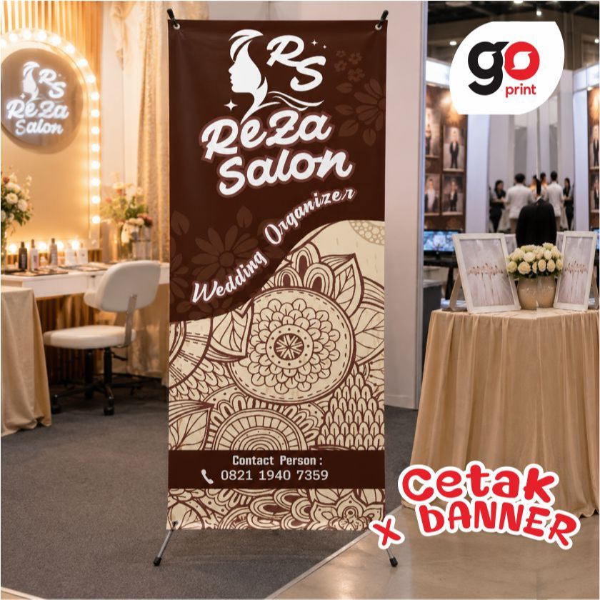 Cetak X Banner Y Banner Standing Banner  Wedding Custom Murah