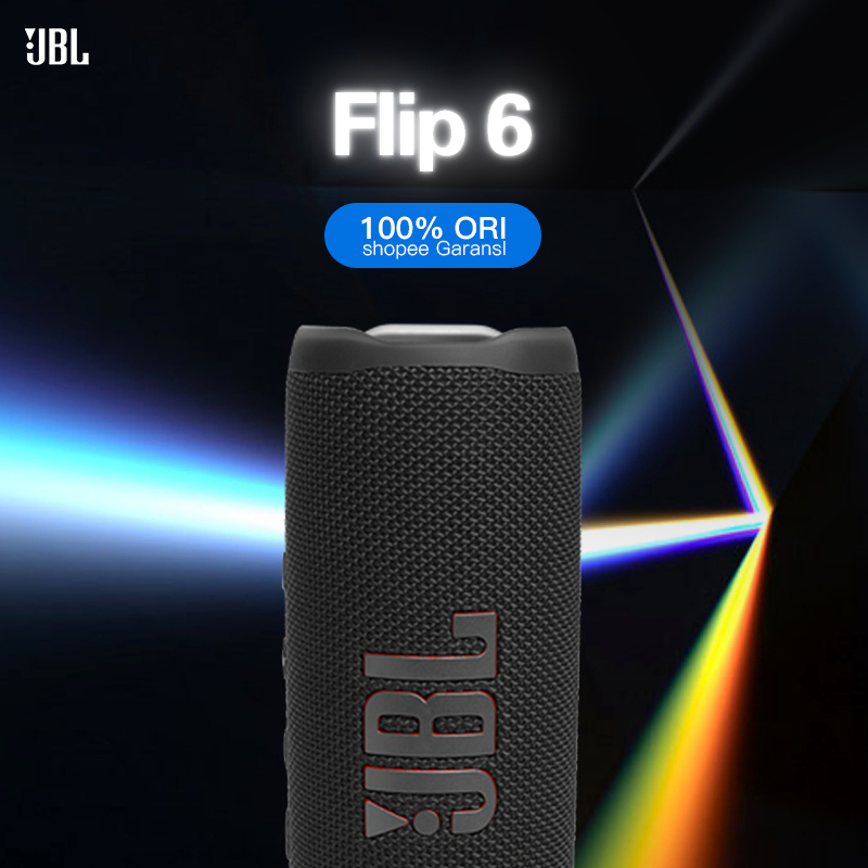 Bluetooth Speaker JBL Flip 6 IPX7 Tahan Air Travel Outdoor Spiker With 12 Hours Of Battery Life Port