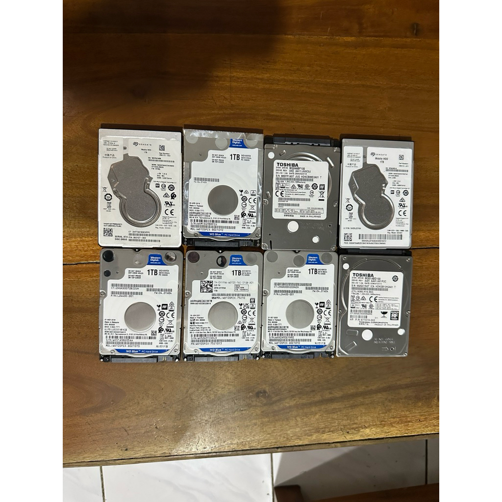 Hardisk Laptop 1TB 1000 GB 2.5" SATA HDD Second Sentinel 100%