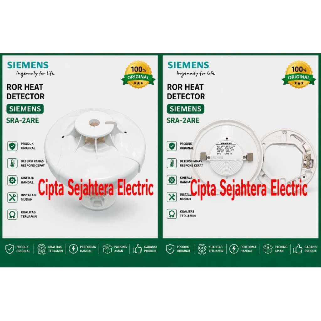 ROR Heat Detector Siemens SRA-2ARE
