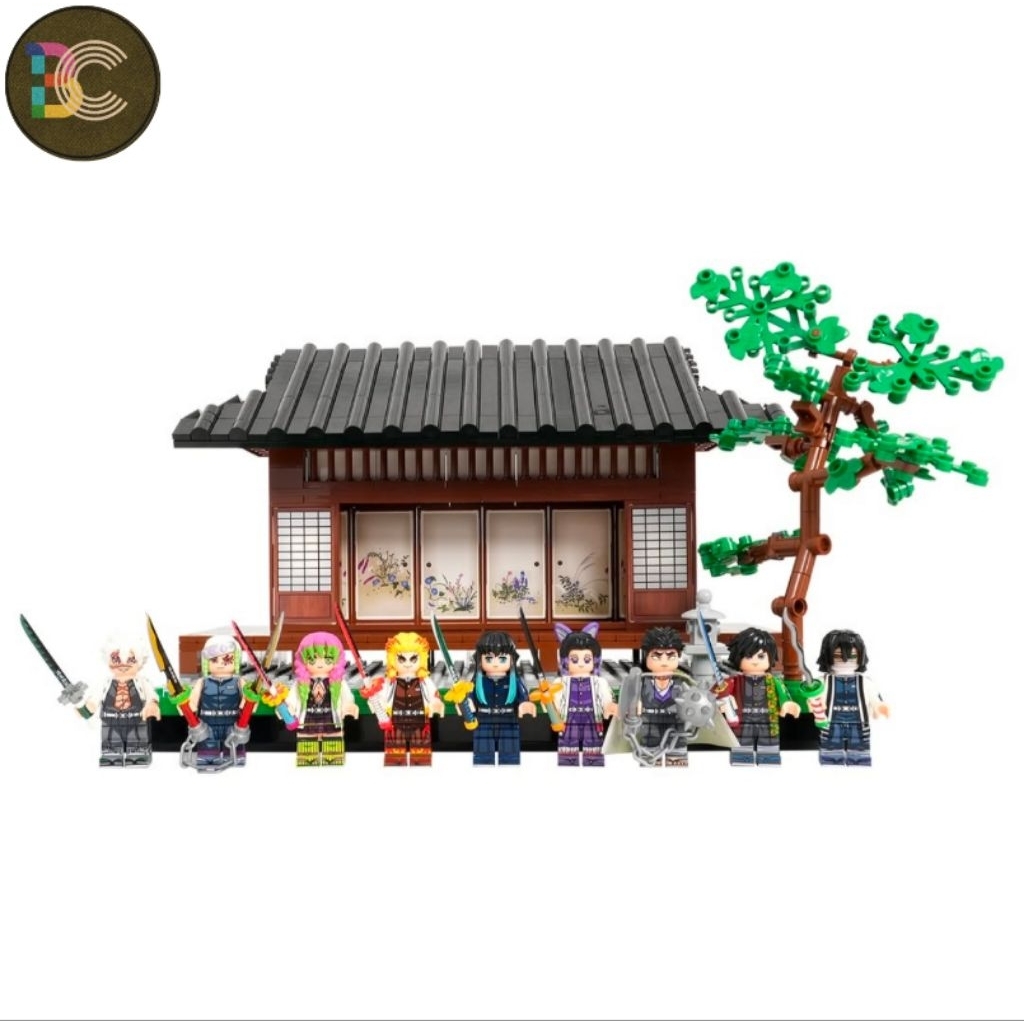 moc1688 Mainan Balok Susun Diorama Rumah Tradisional Jepang Markas Laskar Pembasmi Iblis versi 2.0- 