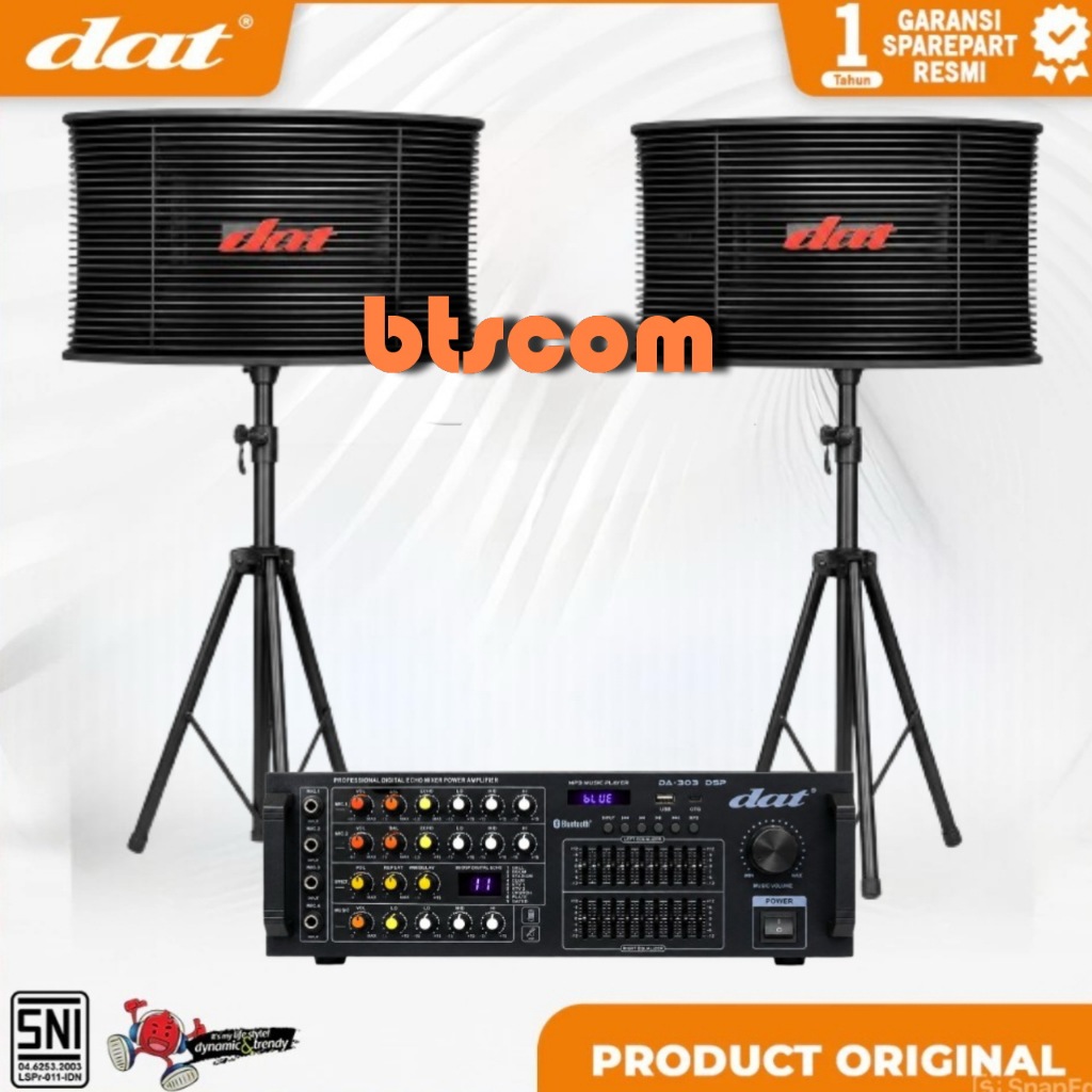 Paket karaoke Dat 10 inch Original Full set sound system da 303