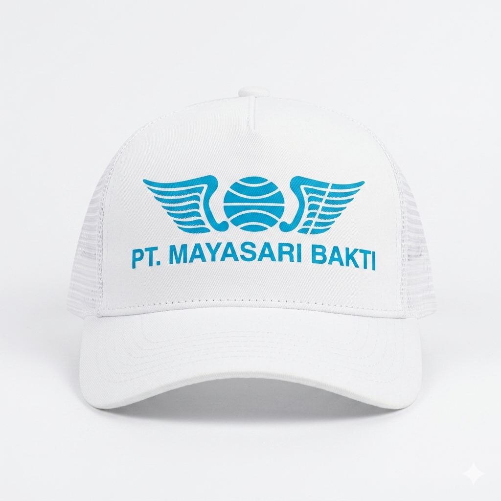 Topi Trucker Sablon crew bus mayasari bakti Dewasa Unisex - Topi Jaring bisa custom logo Satuan