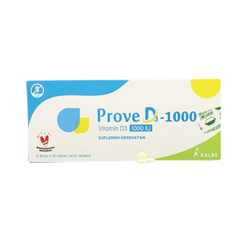 PROVE D3-1000 IU 3 STRIP @10 TABLET - KALBE FARMA