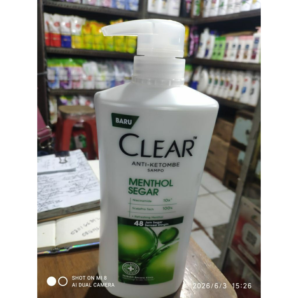 Clear shampo anti ketombe mentol 660 ml
