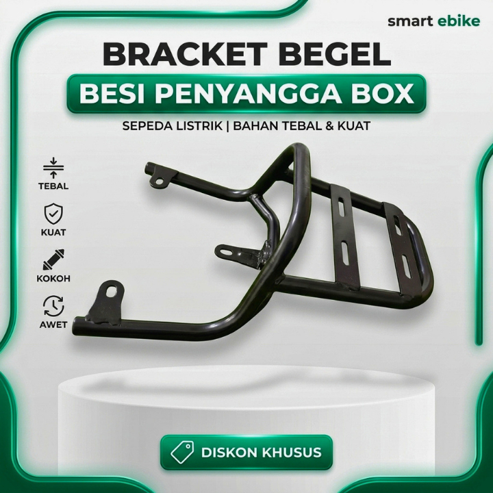 Breket Box Sepeda Listrik || UNIVERSAL - Bisa Untuk Sepeda Listrik