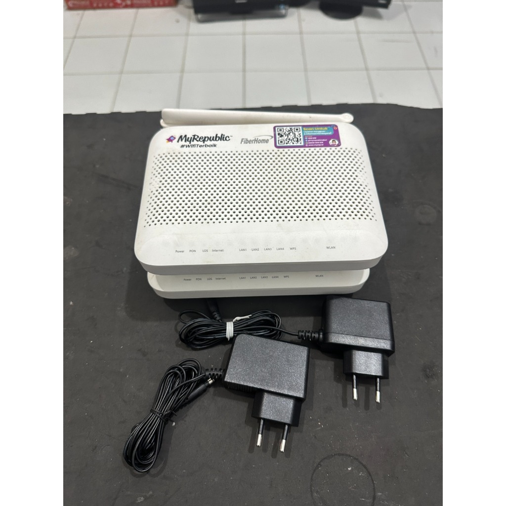 Modem Router FiberHome F1 (HG6145F1) & F3 (HG6045F3) GPON ONU Wi-Fi 6 Dual Band Bekas Normal