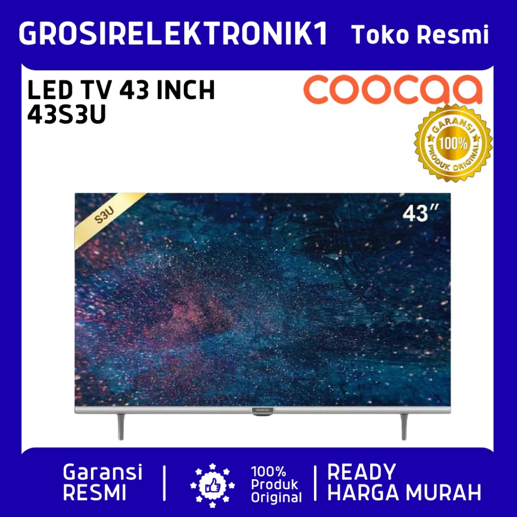 LED TV 43 INCH COOCAA 43S3U 43S3U SMART TV 43