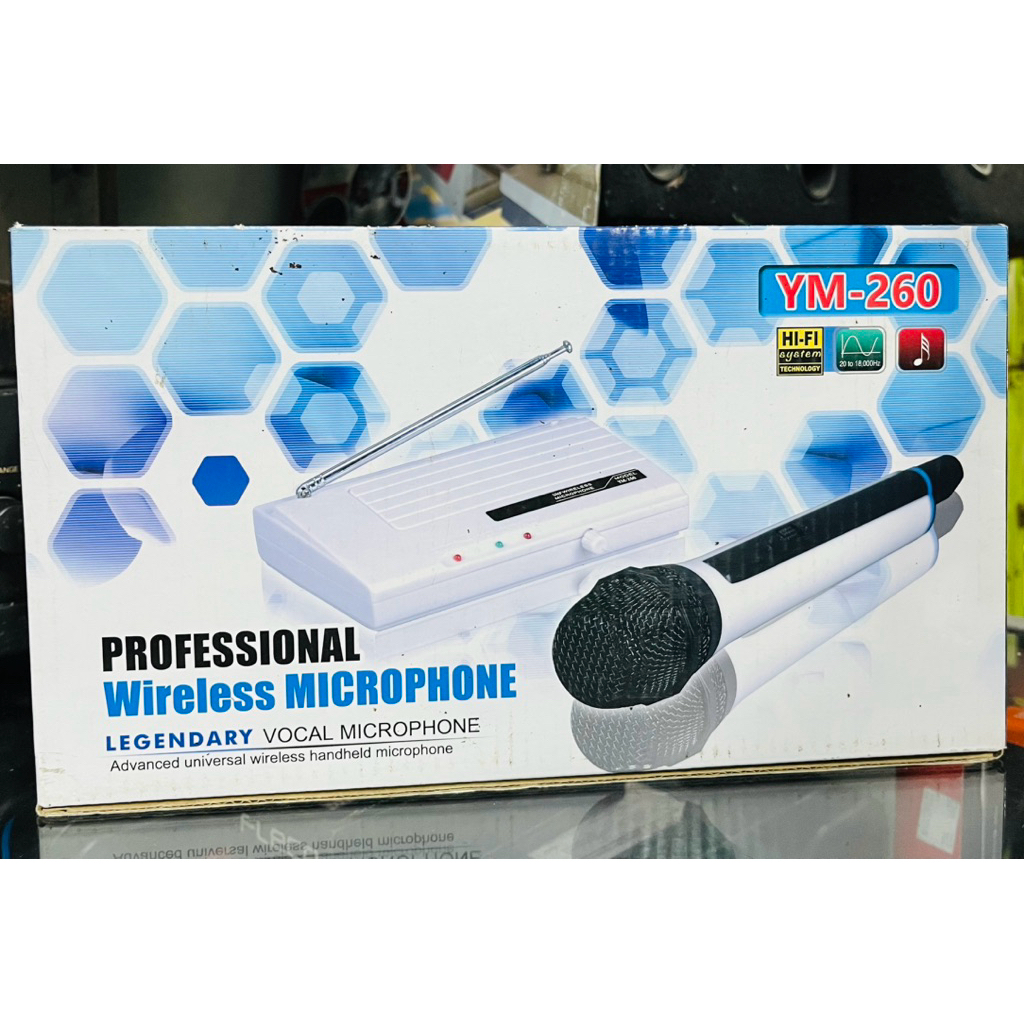 MICROPHONE YAMAHA YM-260 MICROPHONE WIRELESS KARAOKE