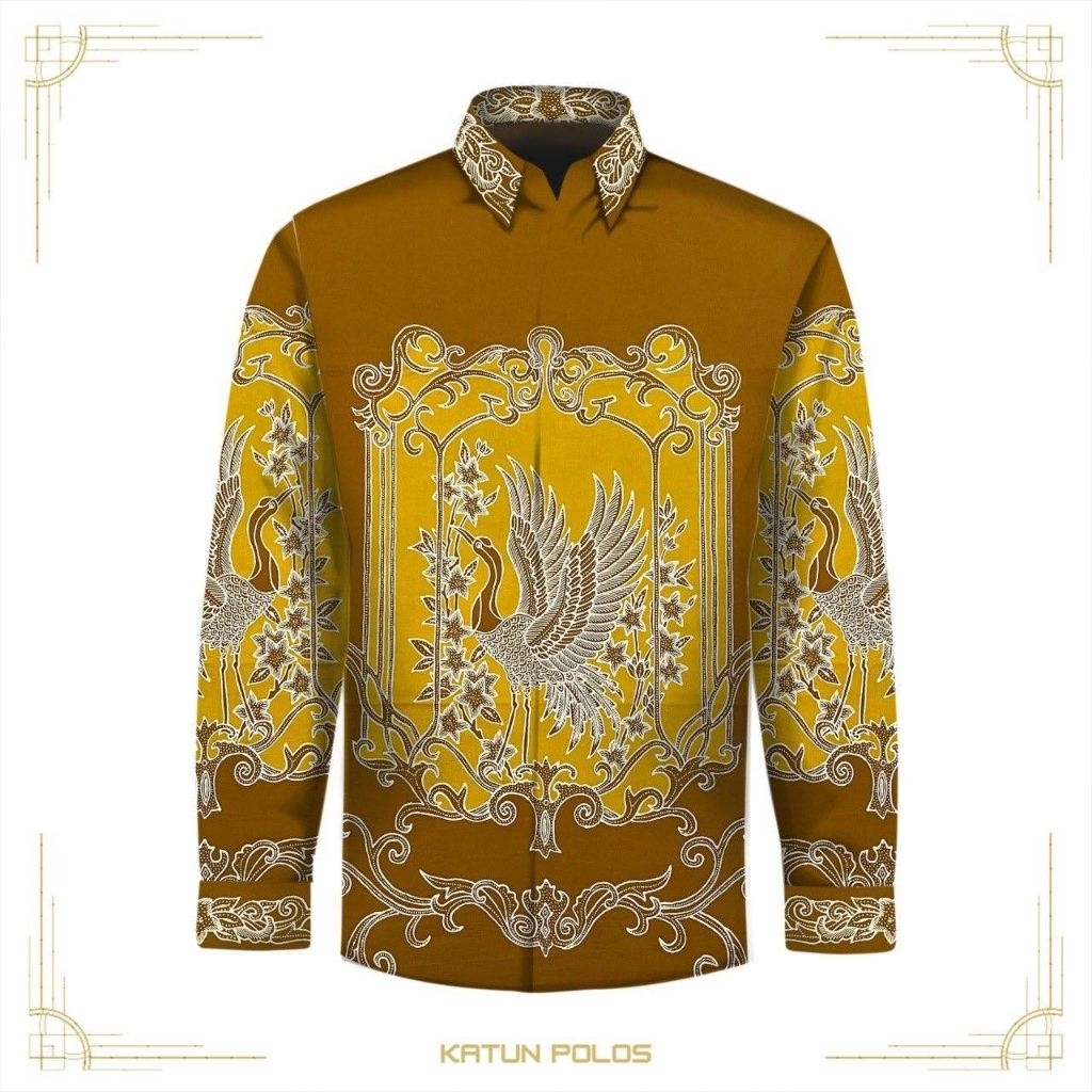 kain batik tulis pria bahan katun kain batik tulis warna mustard dan tosca