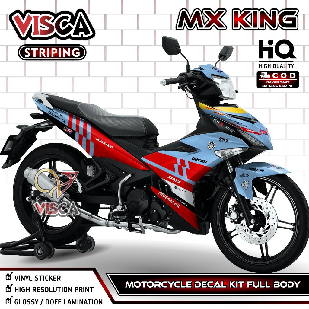 Decal Mx King 150 Full Body - Dekal Mx King 150 Full Body - Stiker Mx King 150 Full Body Variasi - S