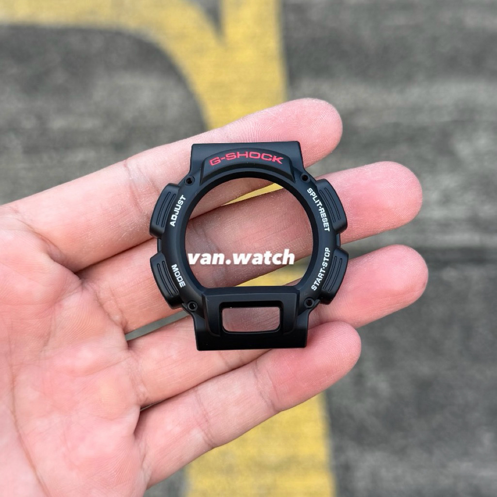 BEZEL CASIO G-SHOCK DW-9052-1 / DW 9052 / DW 9050 / DW 9051 ORIGINAL tulisan merah