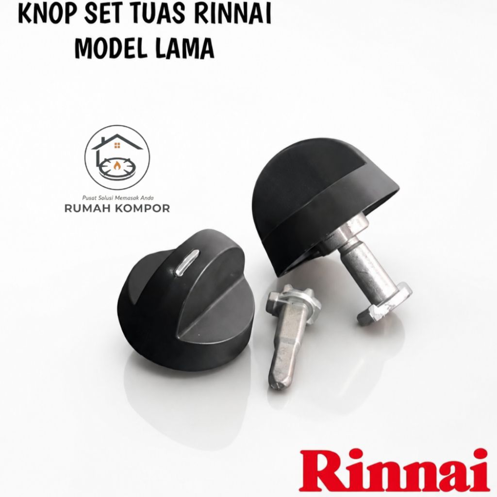 KNOP SET TUAS KOMPOR GAS RINNAI ORIGINAL / PUTARAN KOMPOR GAS RINNAI 1 TUNGKU 2 TUNGKU