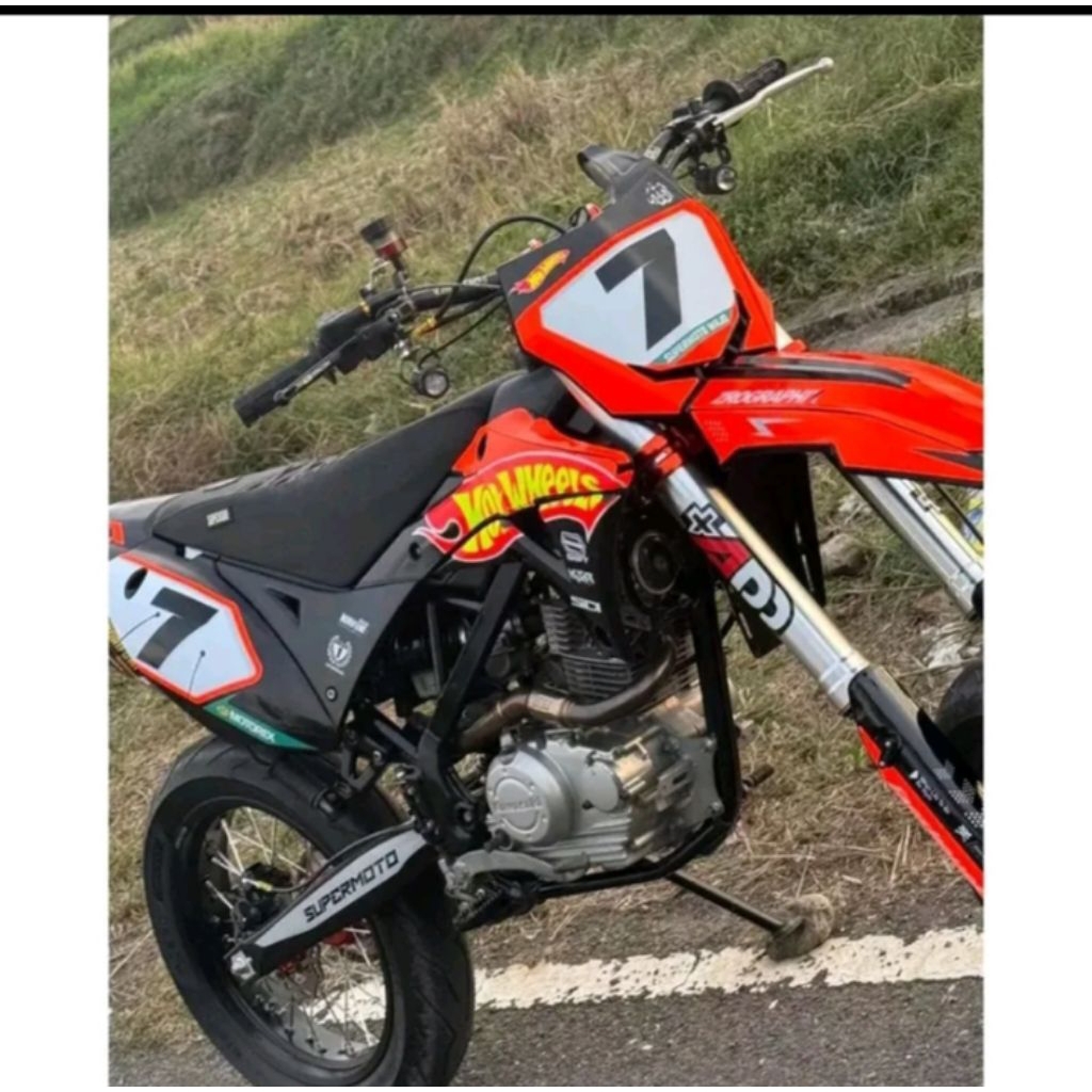 Dekal Stiker Motor Klx Gordon Fullbody Design Simpel Keren Elegan Bebas Request