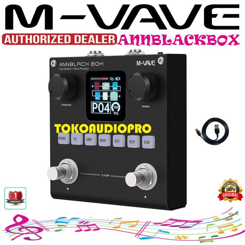 Efek M VAVE ANNBLACKBOX Multi Effects Guitar Processor Pedal ANNBLACKBOX Multi Efek Gitar