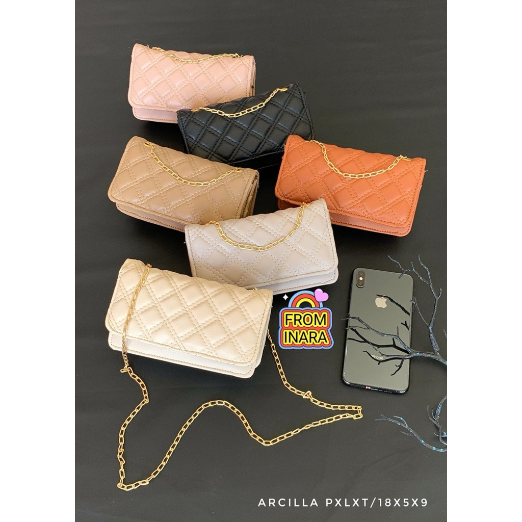 Tas Dompet Selempang Wanita Arcila Vanya Muat HP/ Tas Slempang wanita LG119 Tas Fashion Wanita Korea