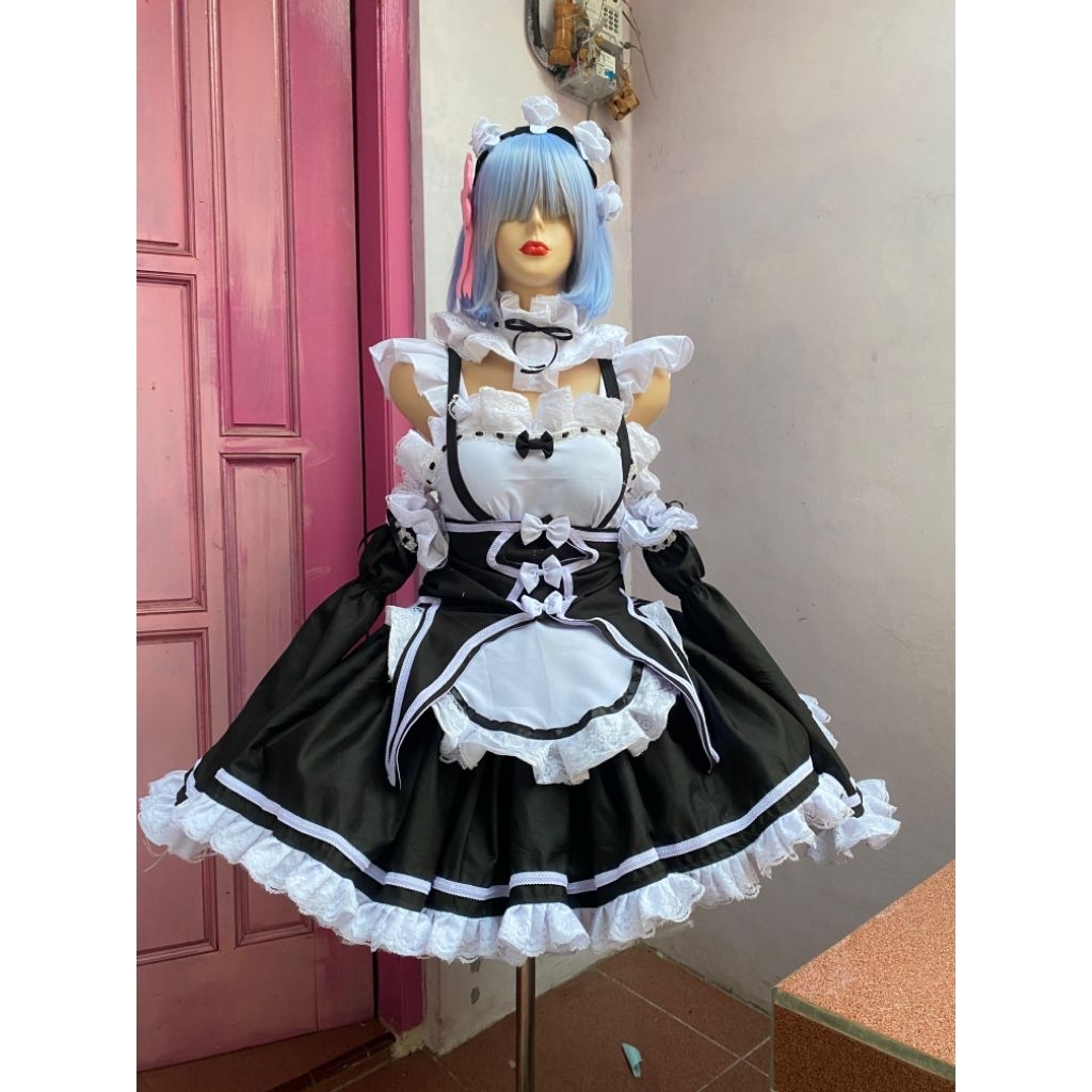 REAL PIC Kostum maid ram rem re:zero