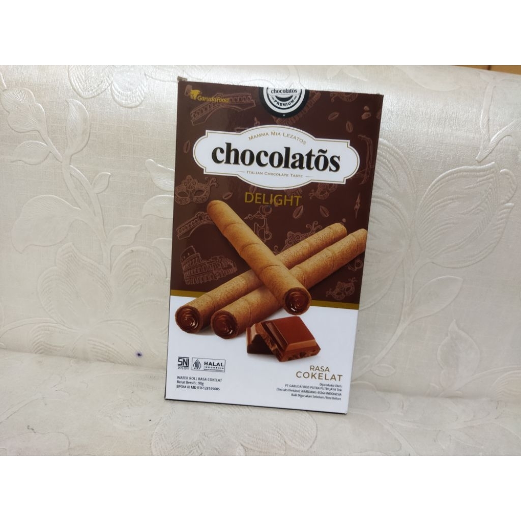 CHOCOLATOS DELIGHT WAFER ROLL 90 GRAM / CHOCOLATOS WAFER ROLL/ CHOCOLATOS DELIGHT/ CHOCOLATOS
