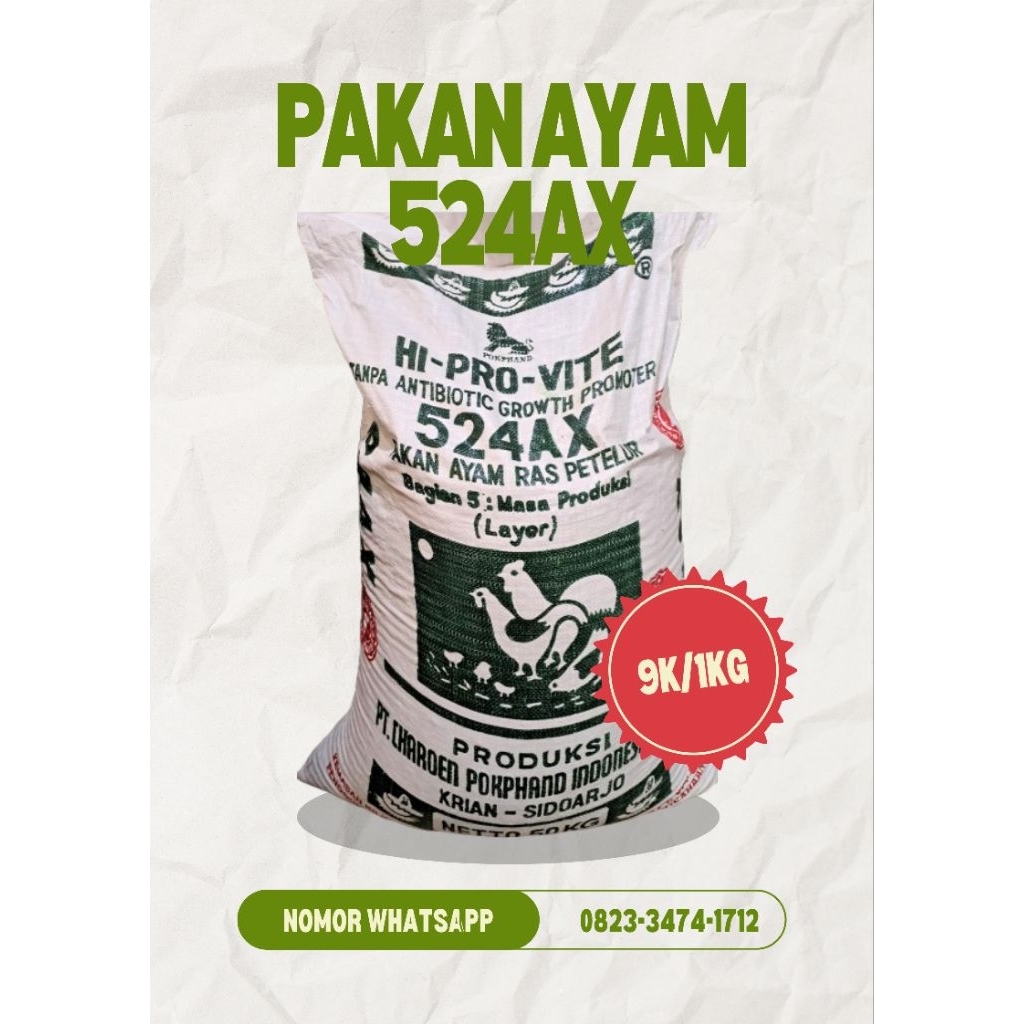 Voer jadi Pakan Ayam Petelur 524AX Pokphan