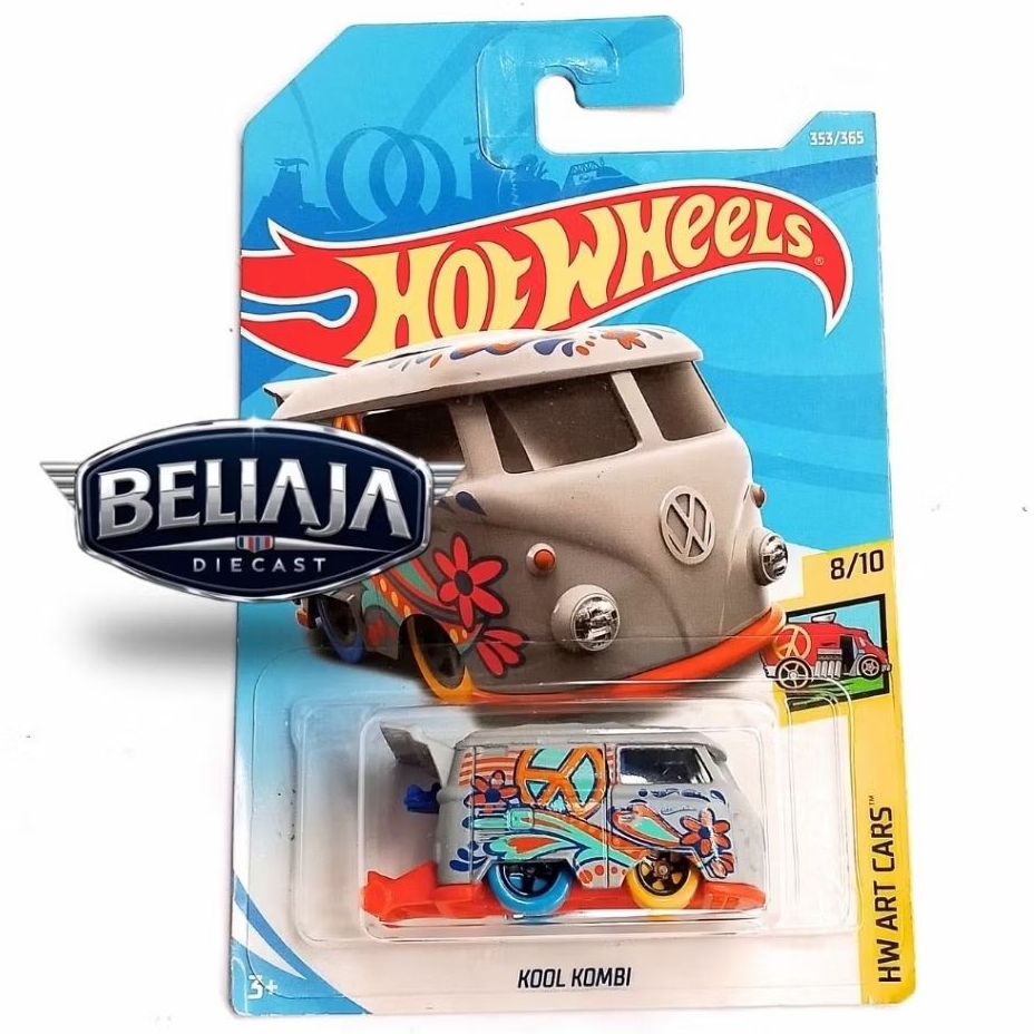 HOT WHEELS KOOL KOMBI GREY HW ART CARS
