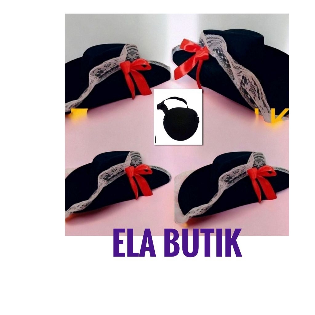 kostum bajak laut-topi bajak laut-dewasa-kostum halloween- topi