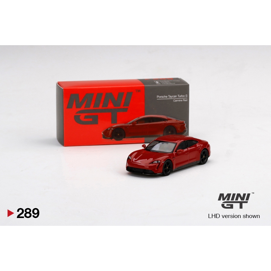 Mini GT 289 Porsche Taycan Turbo S Carmine Red
