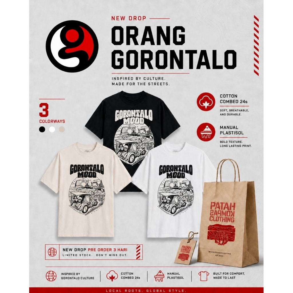 Kaos Orang Gorontalo (Gorontalo Mood)
