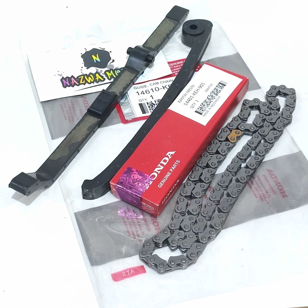 rantai keteng + karet tensioner gl pro neotech megapro lama