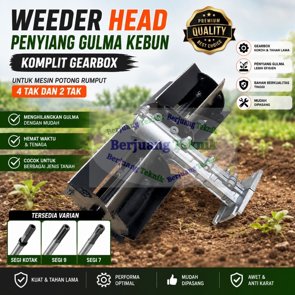 Penyiang Gulma Kebun || Weeder Head Pisau Penyiang Gulma Kebun Penggembur Tanah