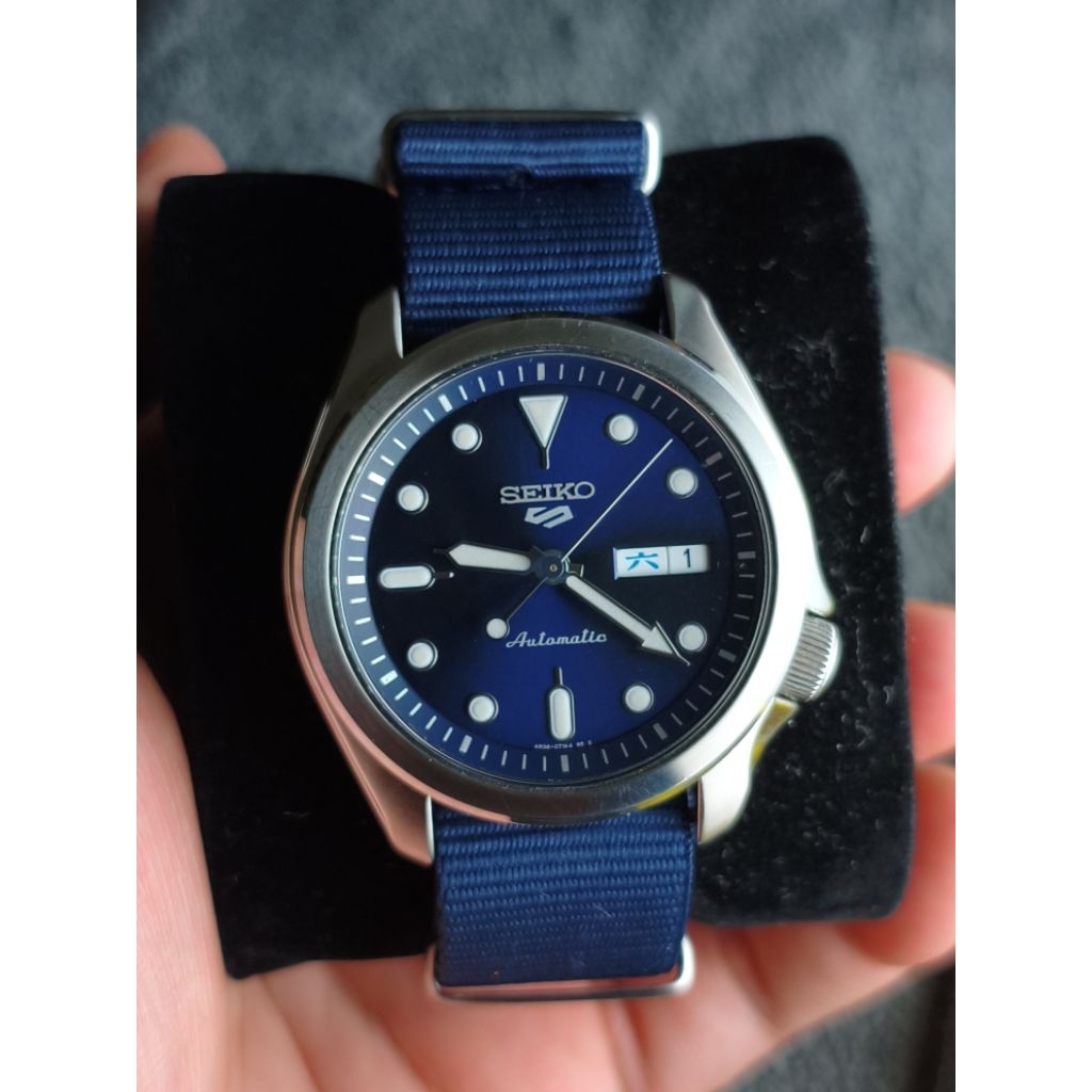 Seiko 5 Sports SRPE63K1 Street Style Navy Dial Automatic Second Original Fullset+Tag
