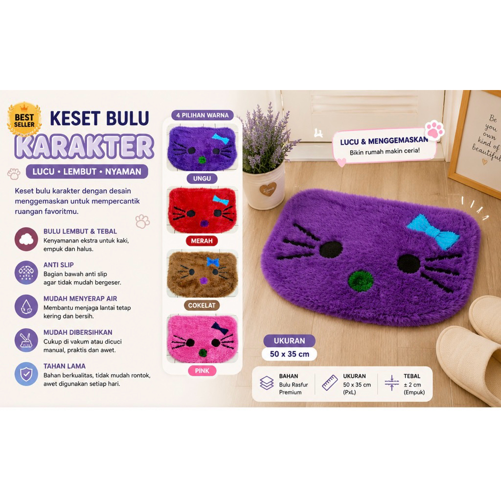 keset karakter bulu / keset bulu / keset rasfur