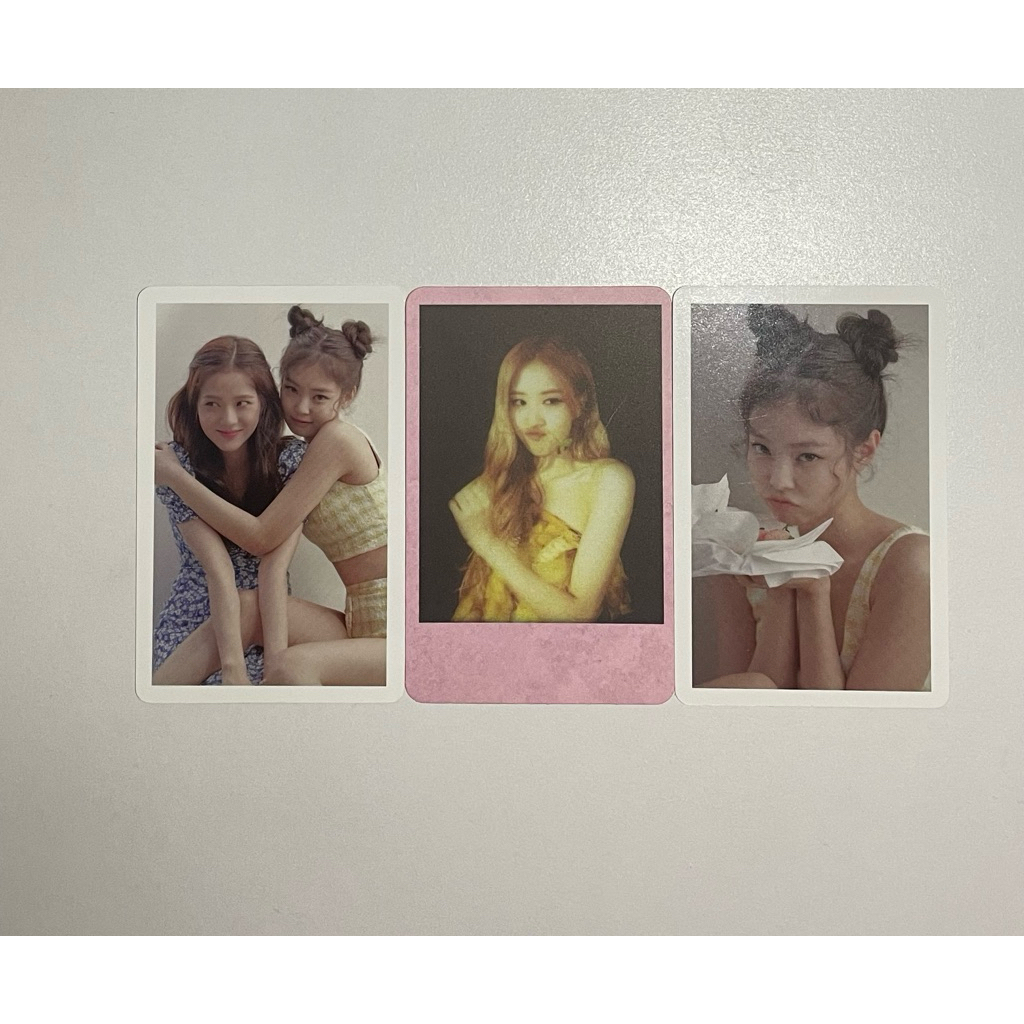 official photocard pc jisoo jennie rose blackpink