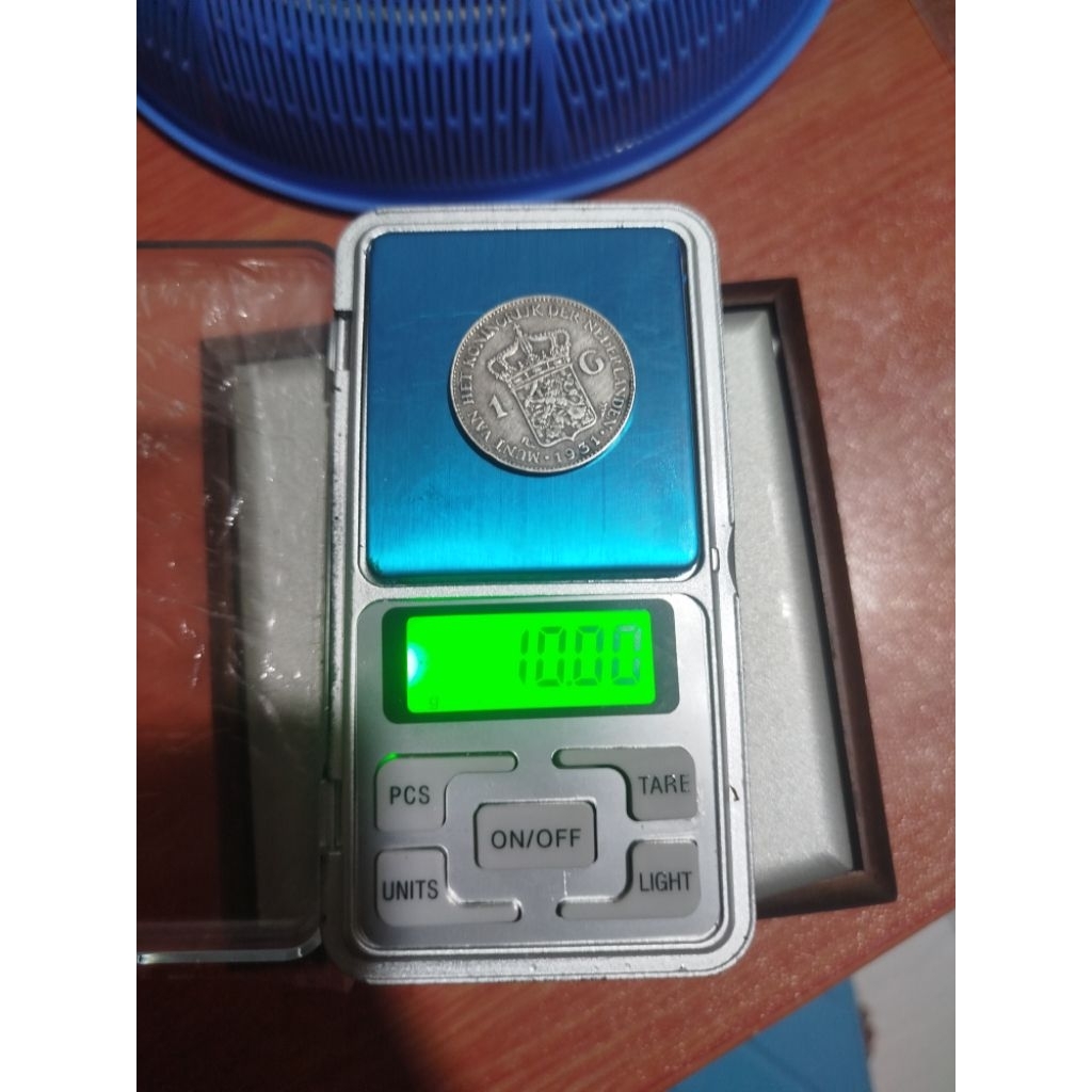 koin perak 1gulden wilhelmina th 1931 100%asli