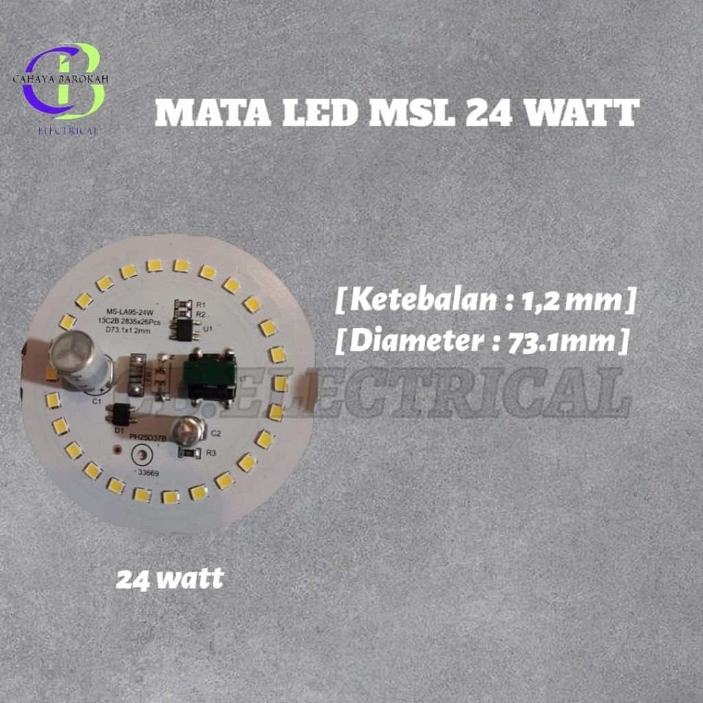 mata led AC 24watt msl