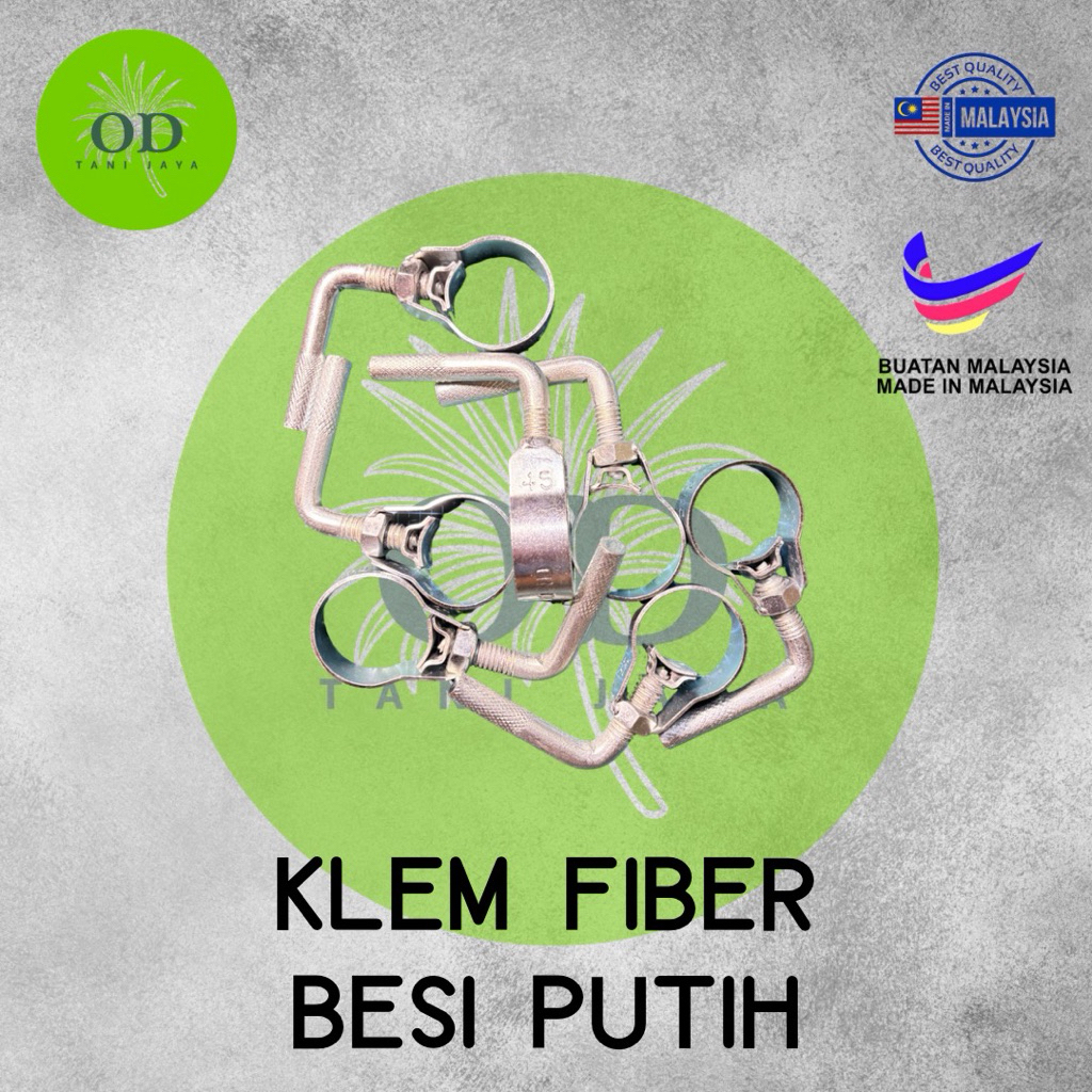 Klem fiber egrek besi putih