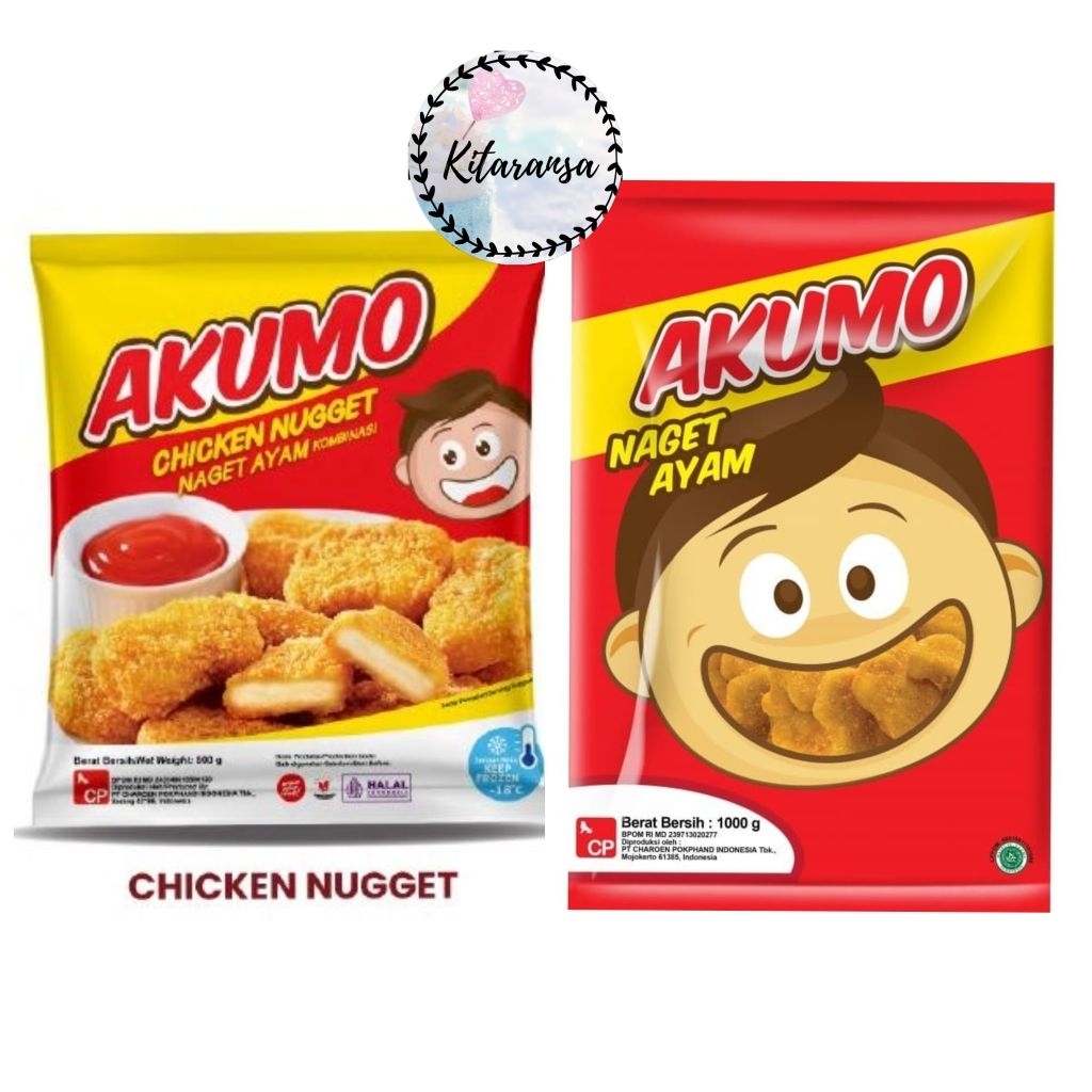 Nugget Akumo 1kg/Nugget Akumo 500gr/Nugget Akumo 250gr/Chicken Nugget/Nugget/Akumo/Nugget Ayam